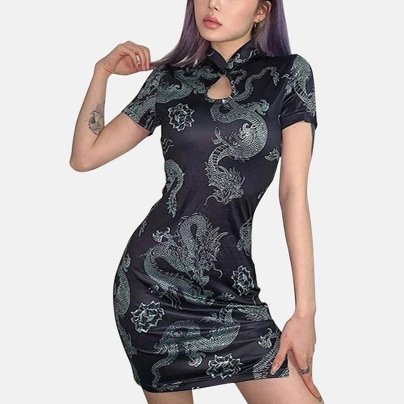 SPITTIN' FIRE BODYCON DRESS