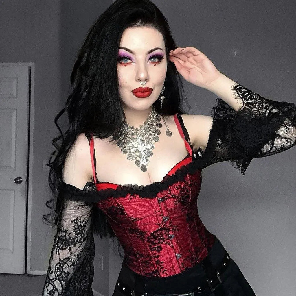 Off Shoulder Lace Corset Top