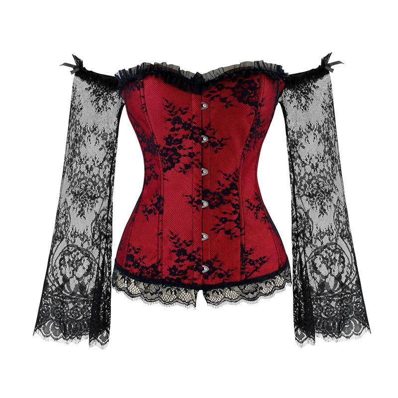 Off Shoulder Lace Corset Top