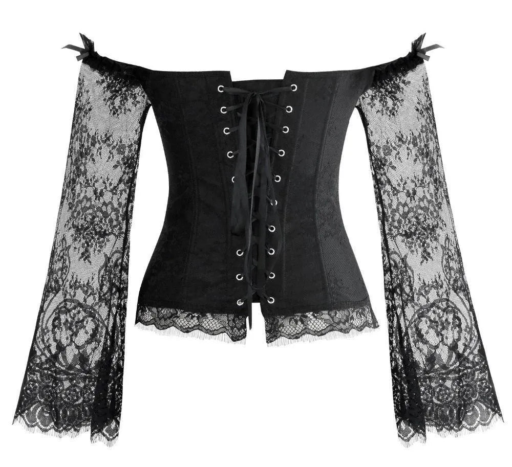 Off Shoulder Lace Corset Top