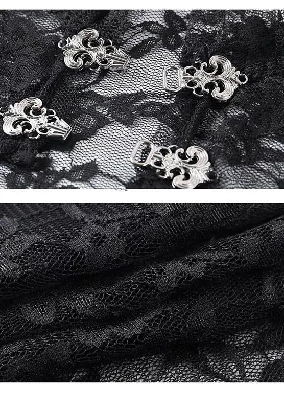 Black Lace Strap Dress
