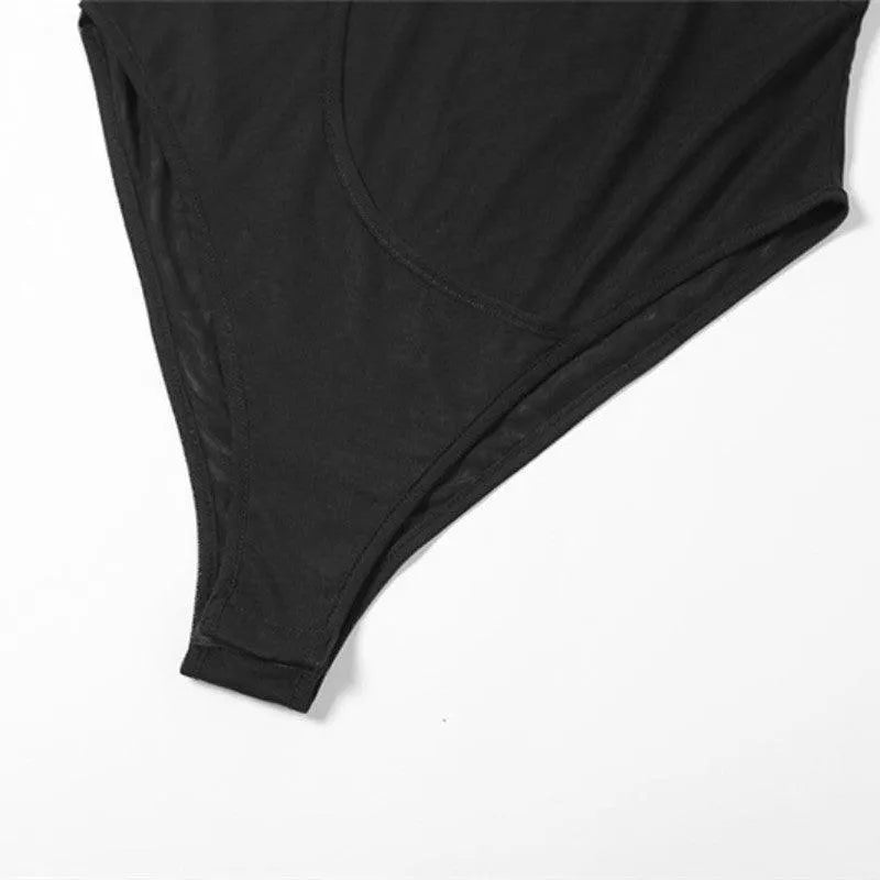 Sooner Or Later Mesh Cutout Bodysuit