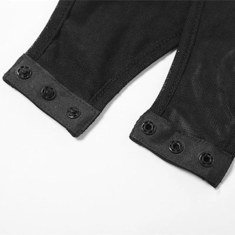 Sooner Or Later Mesh Cutout Bodysuit