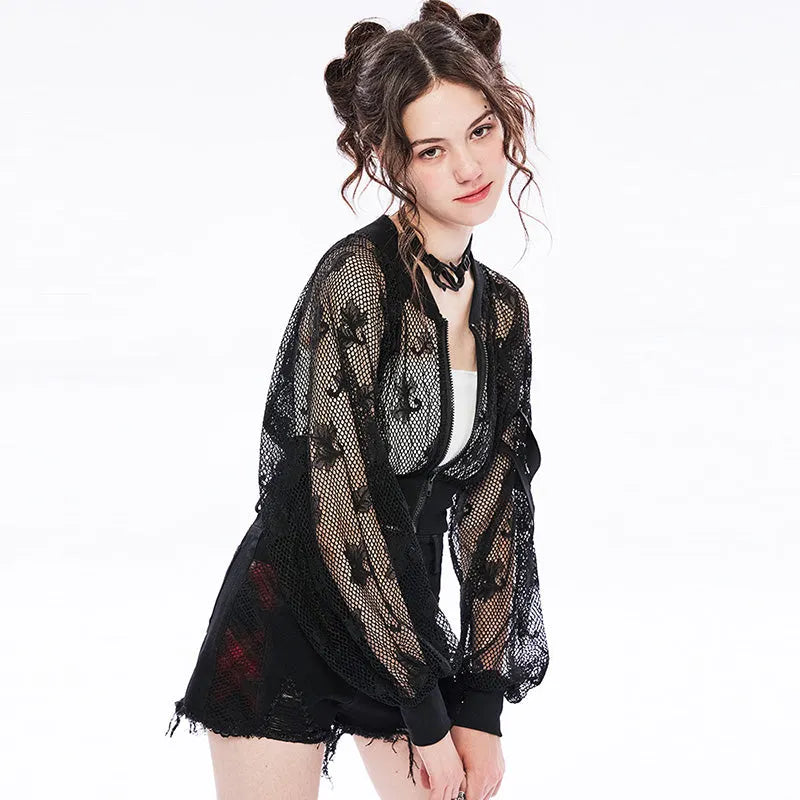 Stay Foolish Mesh Top