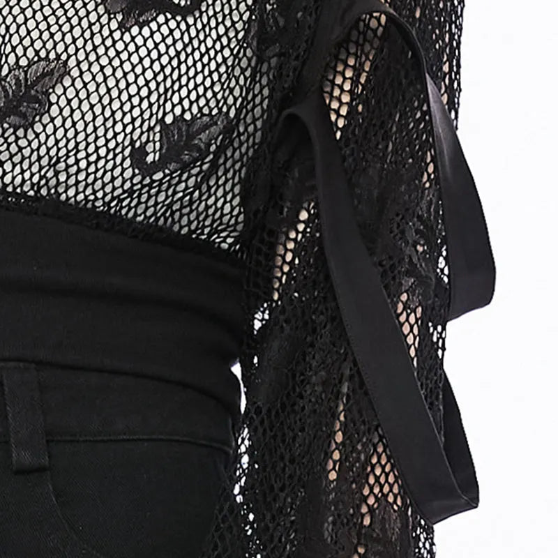 Stay Foolish Mesh Top