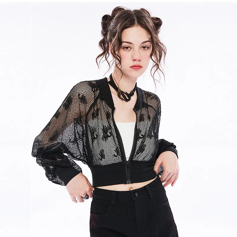 Stay Foolish Mesh Top