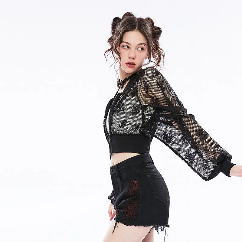 Stay Foolish Mesh Top