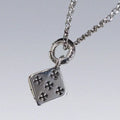 Chrome Vintage Dice Necklace