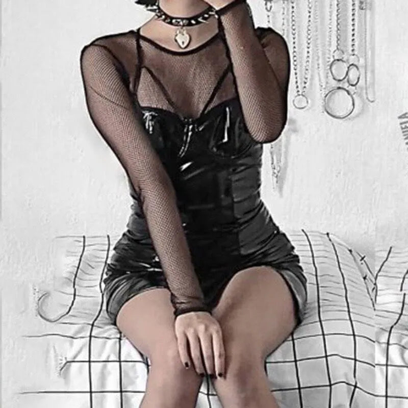“Cute Cat ”Straps Bodycon Mini Dress
