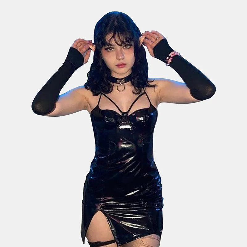 “Cute Cat ”Straps Bodycon Mini Dress