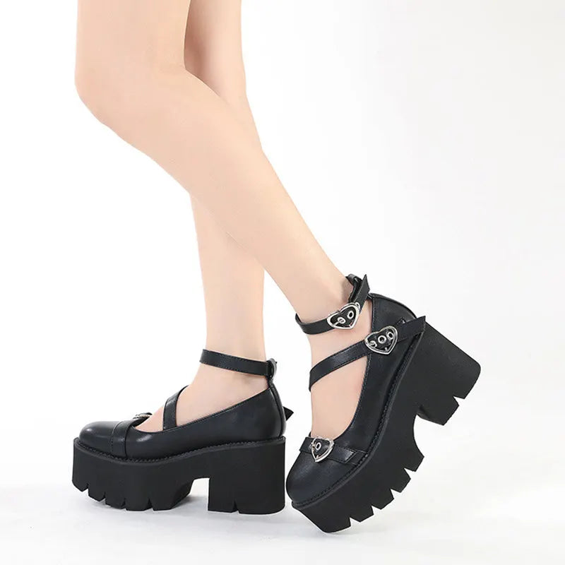 A Love Heart Lolita Shoes