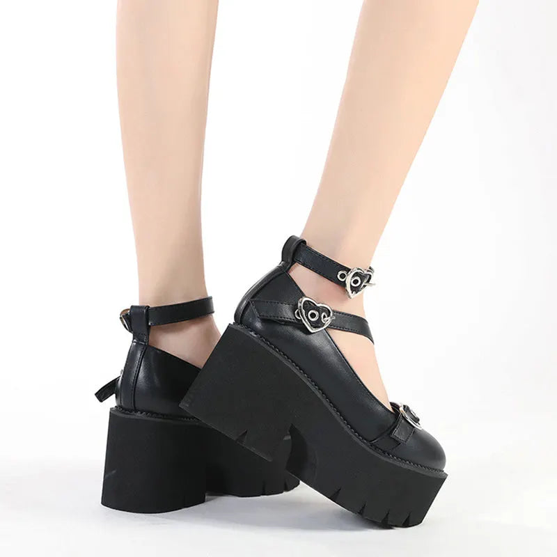 A Love Heart Lolita Shoes