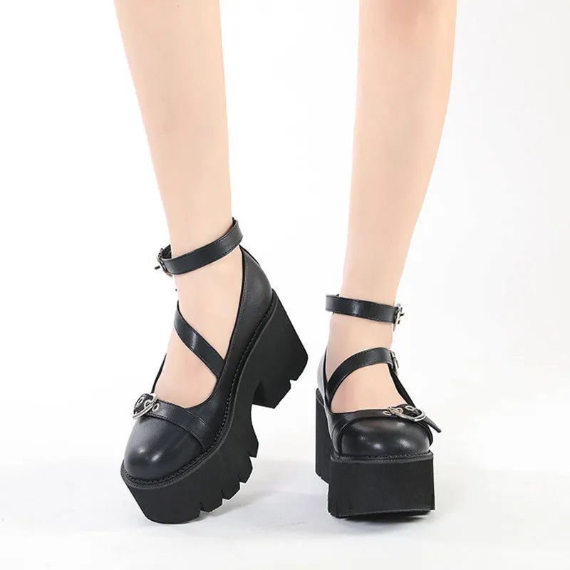 A Love Heart Lolita Shoes