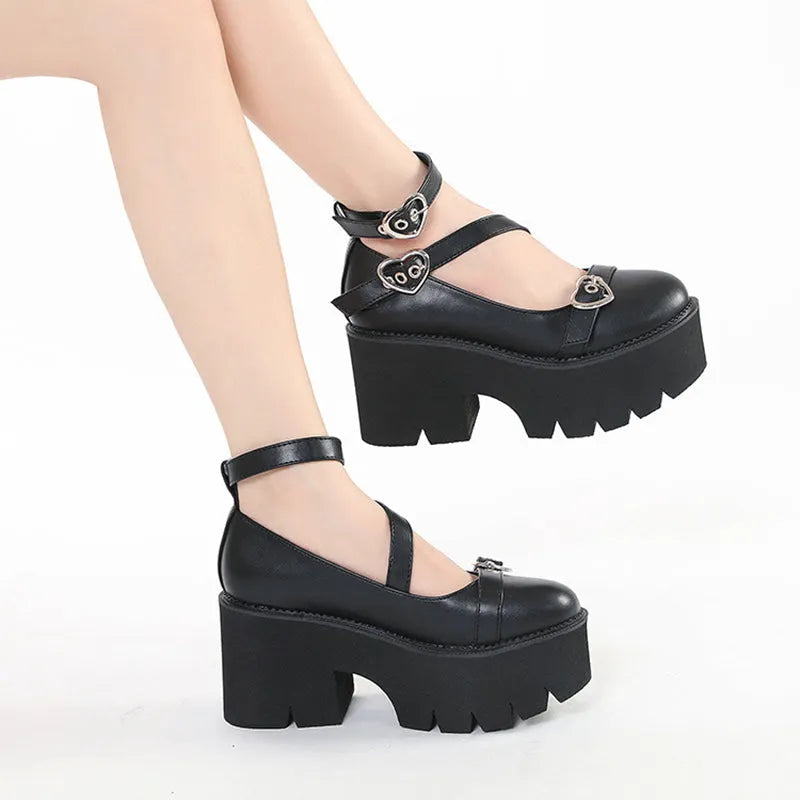 A Love Heart Lolita Shoes