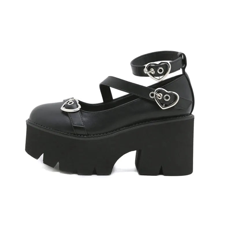 A Love Heart Lolita Shoes