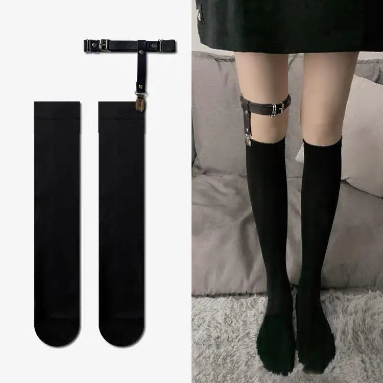 Japanese School Uniform Socks With Leg Ring