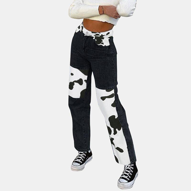 Cow Pattern Printed Pants