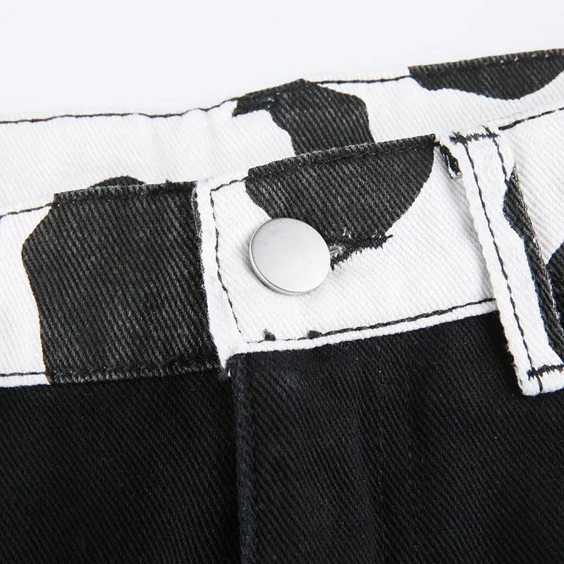 Cow Pattern Printed Pants