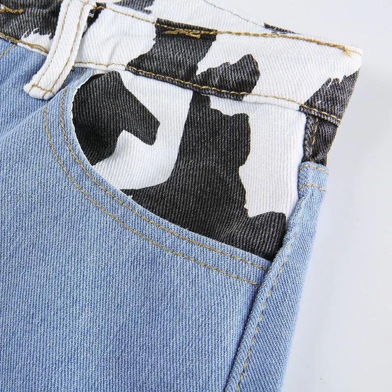 Cow Pattern Printed Pants
