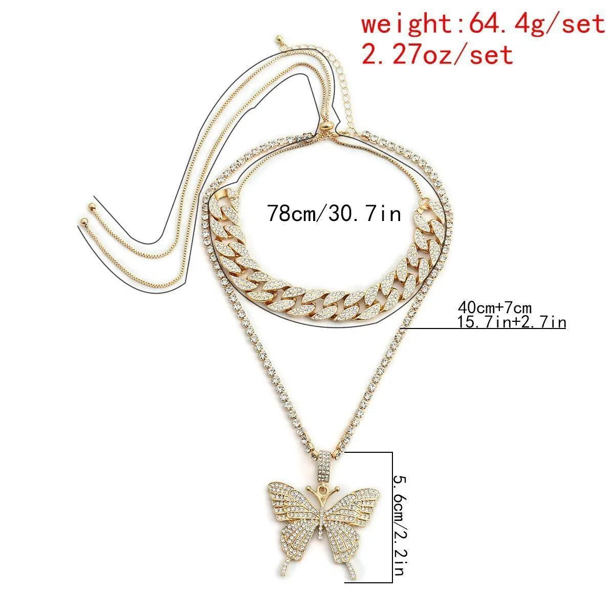 Shining Butterfly Necklace