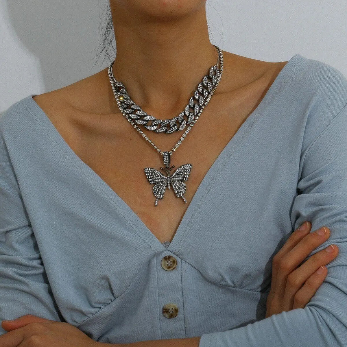 Shining Butterfly Necklace