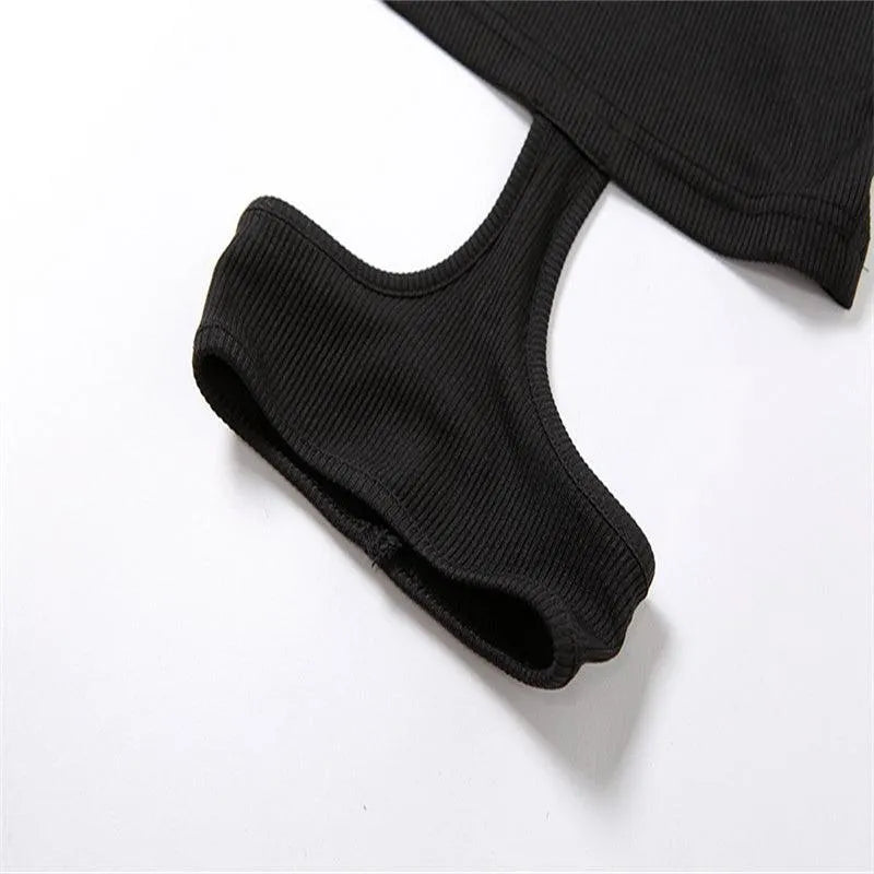 Hollow Slim Bag Hip Dress