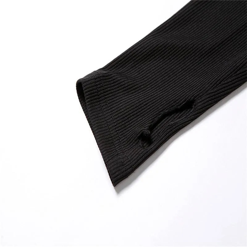 Hollow Slim Bag Hip Dress