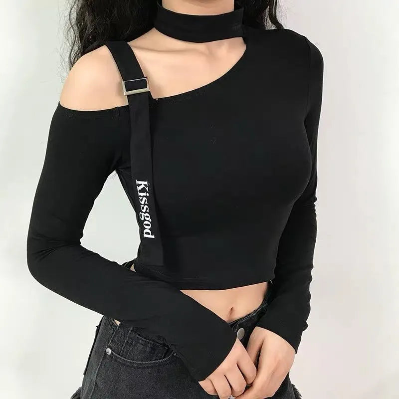 Off-the-Shoulder Long Sleeve Top