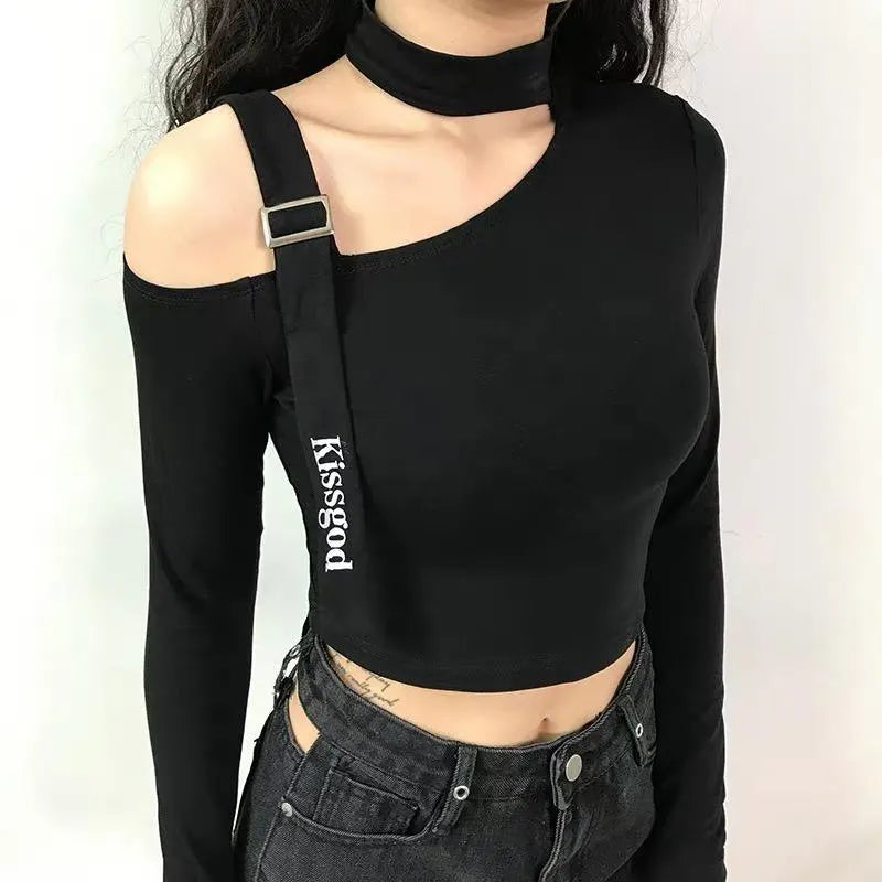 Off-the-Shoulder Long Sleeve Top