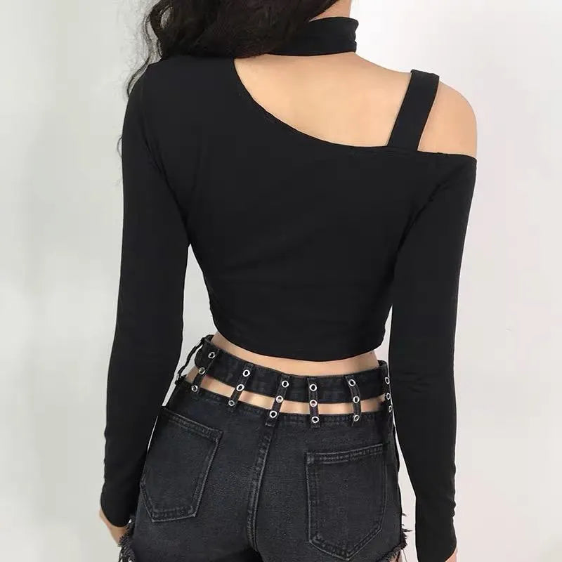 Off-the-Shoulder Long Sleeve Top
