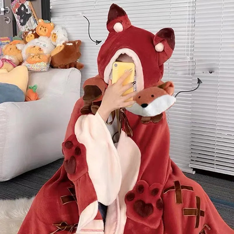 No More Talking Shawl Cloak Robe