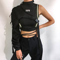 Irregular One Shoulder Reflective Performance Jacket
