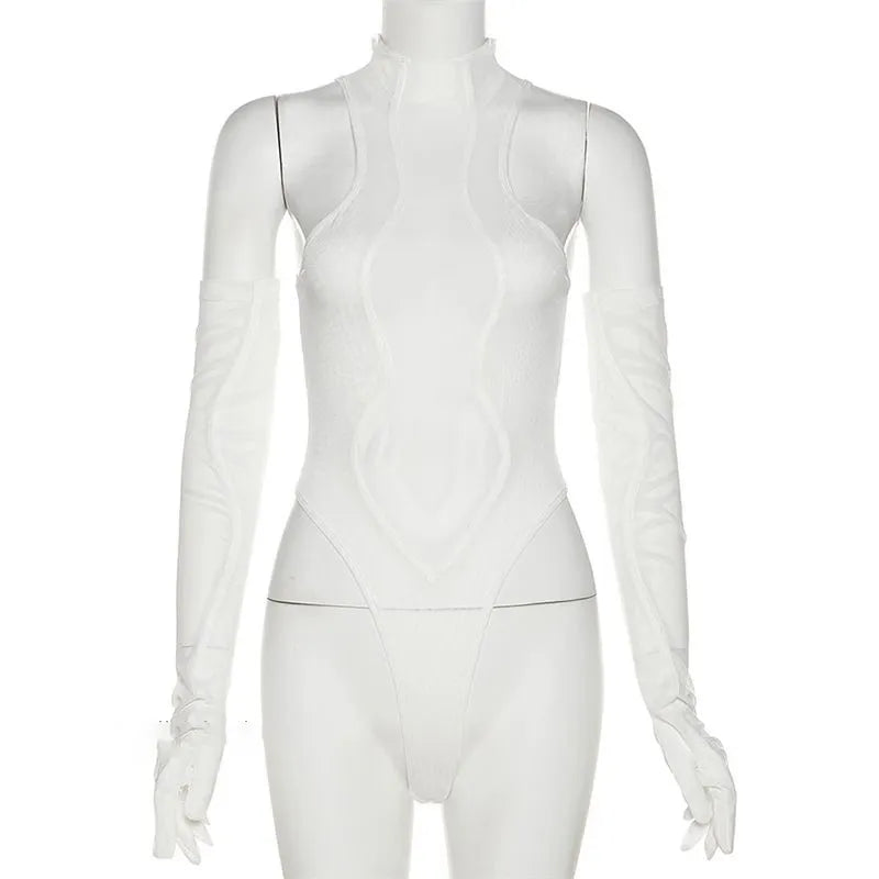 Goth Skinny Pack Hip Sports Bodysuit