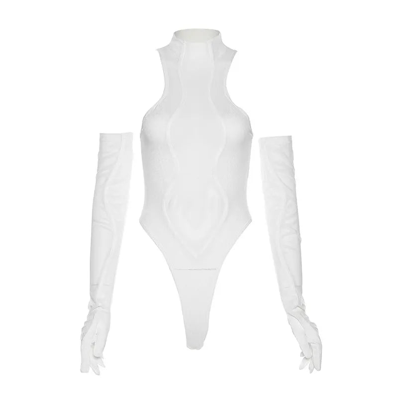 Goth Skinny Pack Hip Sports Bodysuit