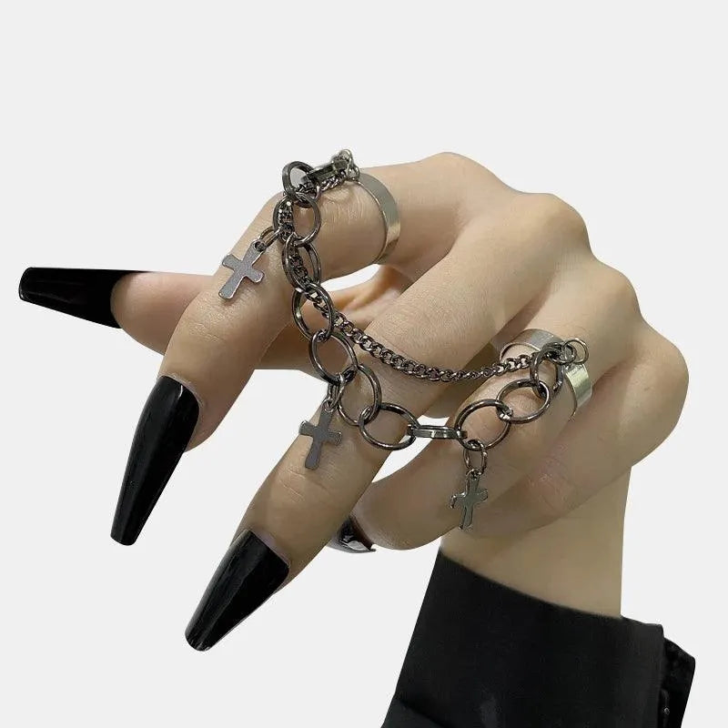 Double Chained Cross Ring