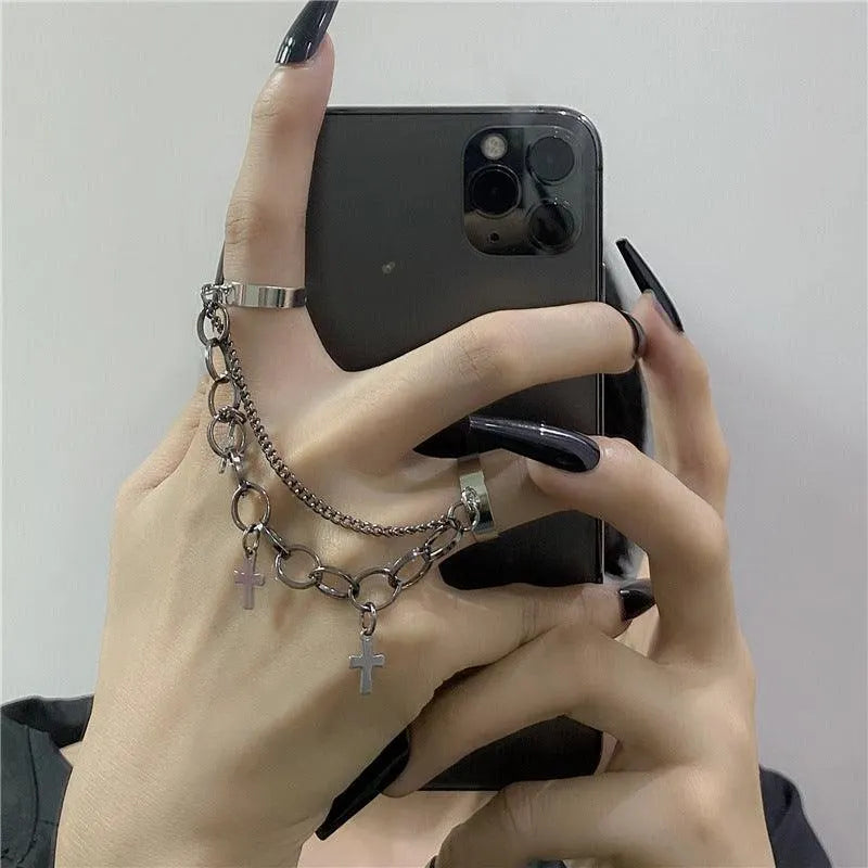 Double Chained Cross Ring