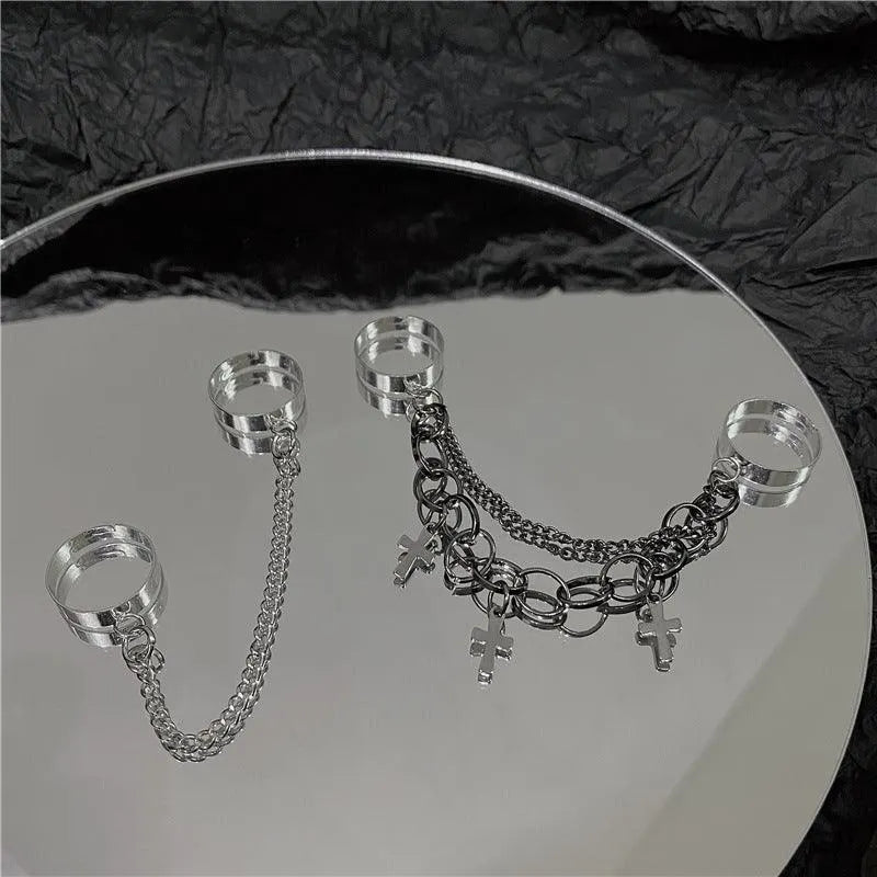 Double Chained Cross Ring