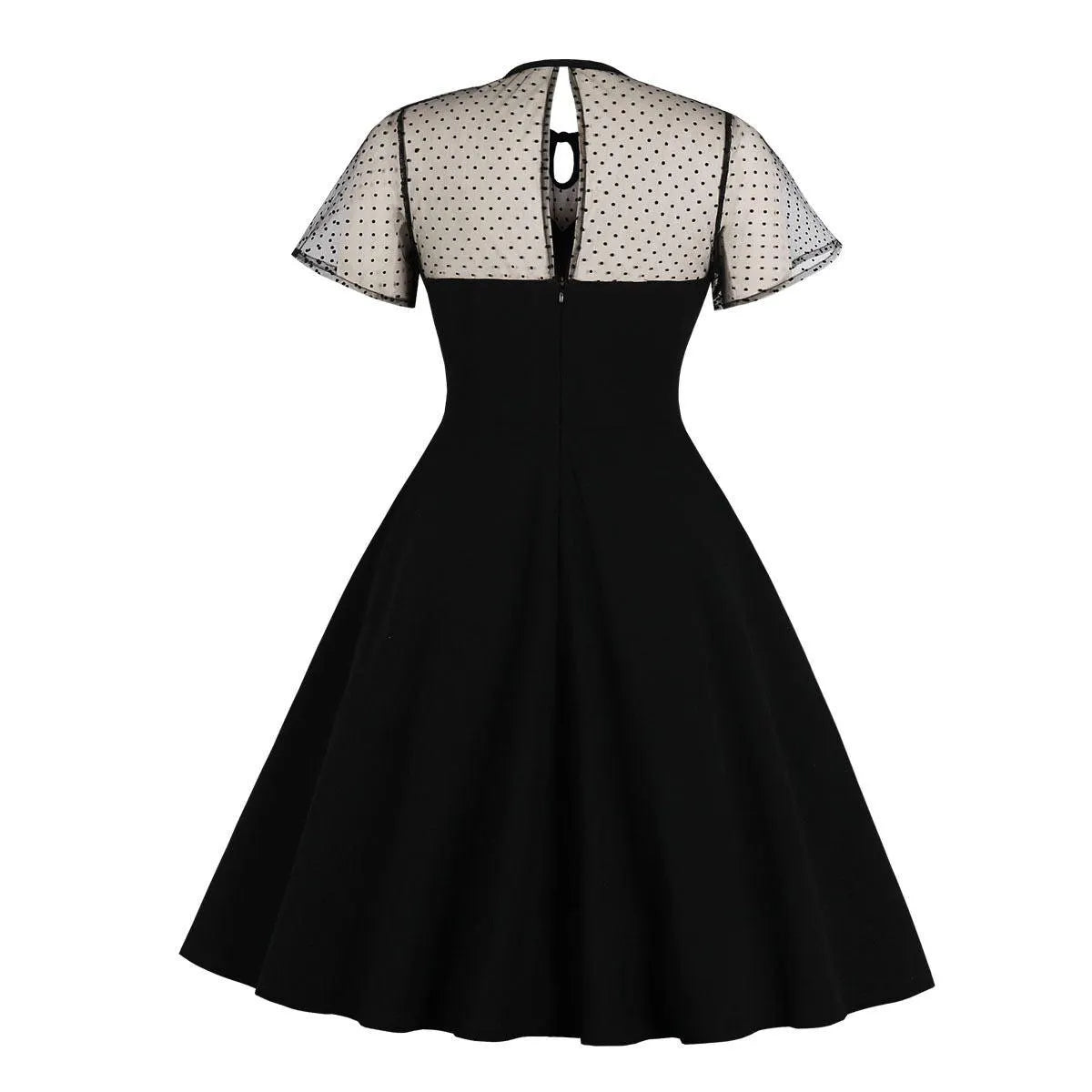 Polka Dot Mesh Bubble Dress