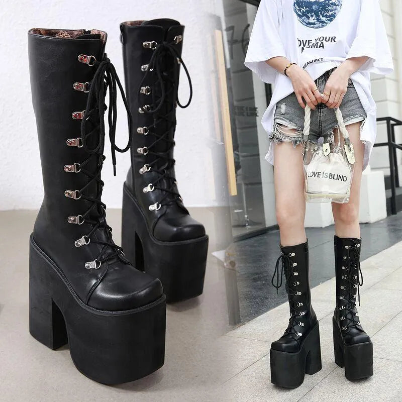 Platform High Boots