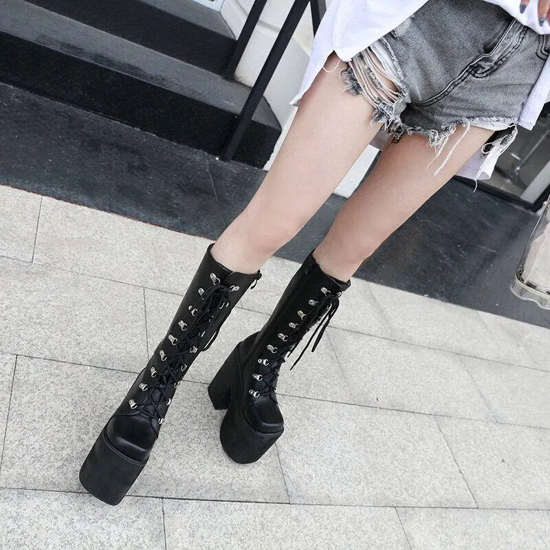 Platform High Boots