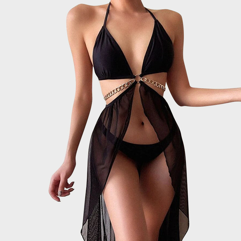 Chained Love 3 Pieces Swimsuit