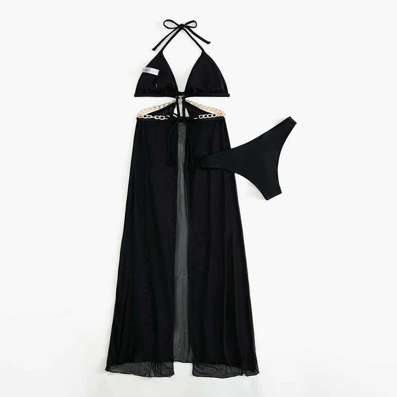 Chained Love 3 Pieces Swimsuit