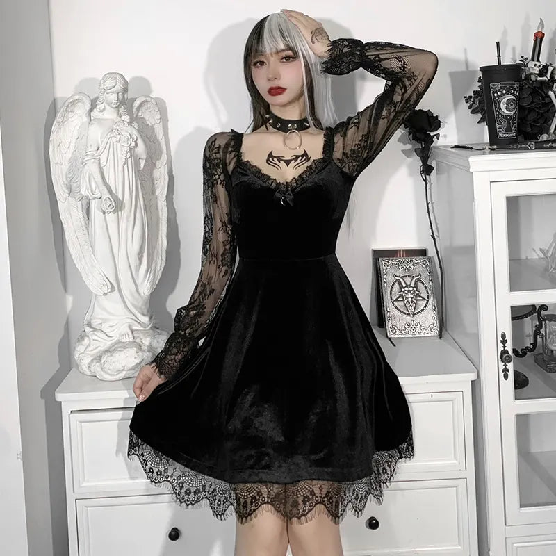 Dark Season Fall Gothic Dress