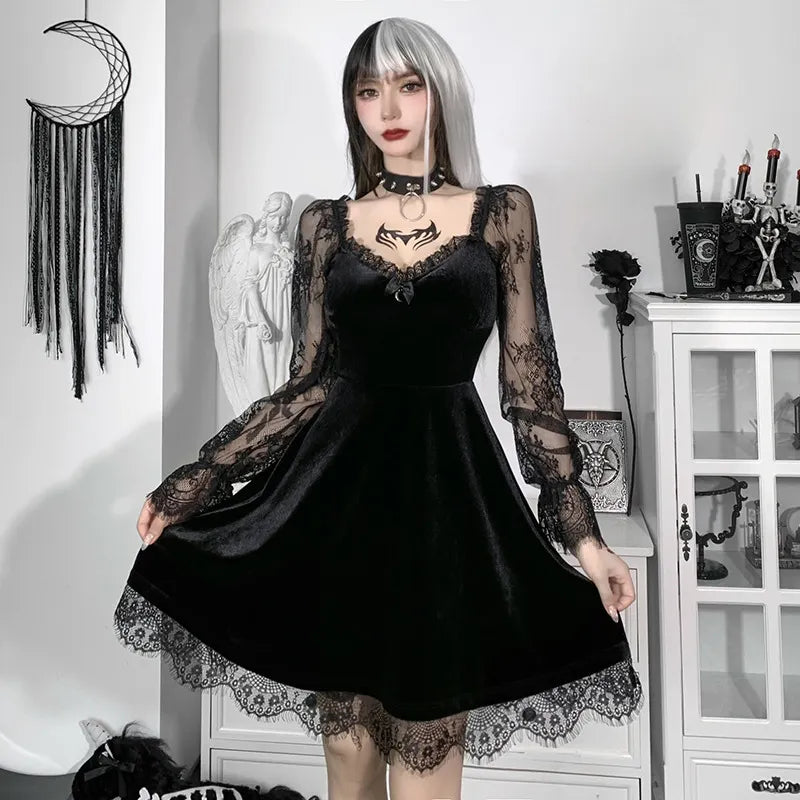 Dark Season Fall Gothic Dress