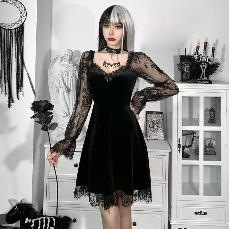 Dark Season Fall Gothic Dress