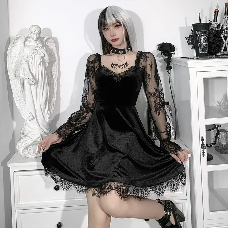 Dark Season Fall Gothic Dress