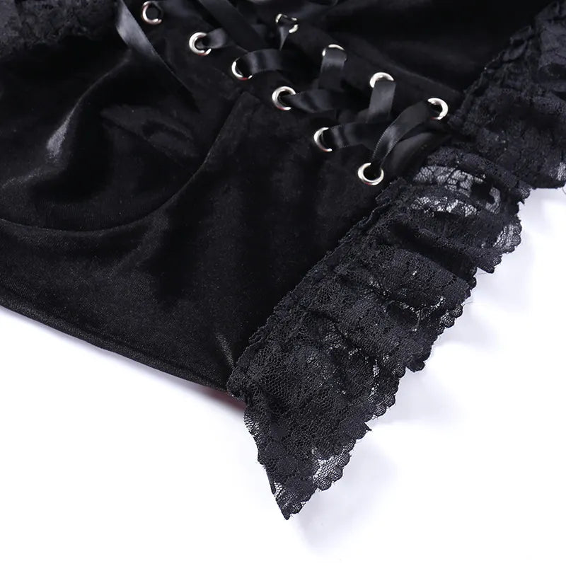 "Magic Fairy"Ruffle Bell Sleeves Crop Top