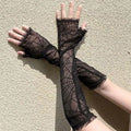 Punk Spider Web Lace Sleeve