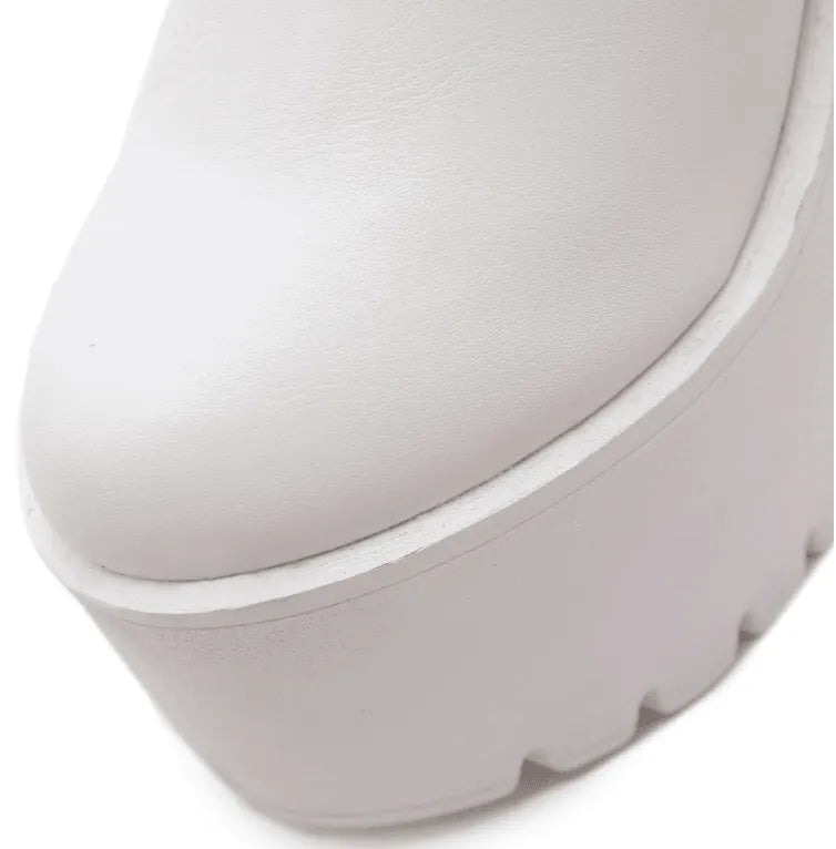 High Heel Platform Boots