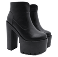 High Heel Platform Boots